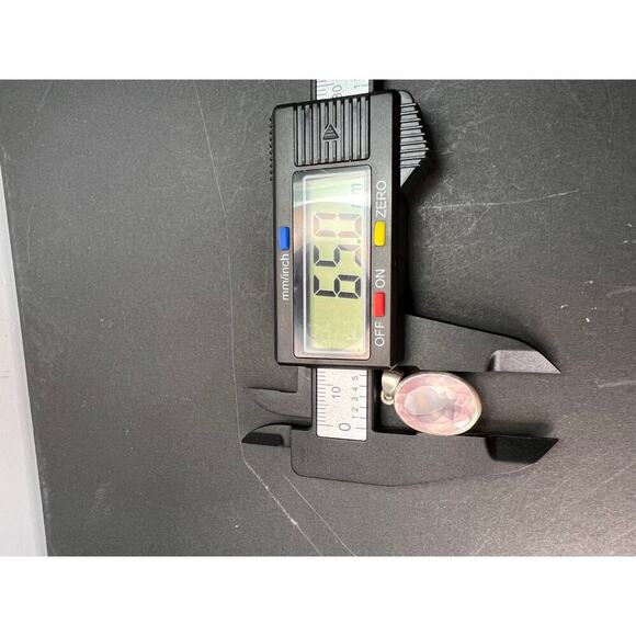 NEW Rose Quartz oval gemstone sterling silver pendant 5.62 grams - Picture 7 of 11